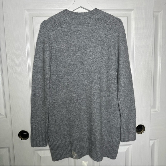 ZARA Women’s Soft Knit Sweater Dress XSmall Heather Grey Preppy Office Normie - Picture 7 of 15